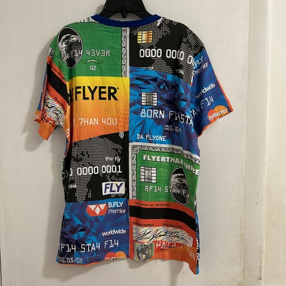 NWT Born Fly Men Street Cred Graphic Pattern Short Sleeve T-shirt. Multicolor. - Picture 5 of 6